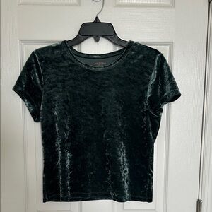 Arizona Jean Company Short Sleeve Velvet Tee - Deep Green